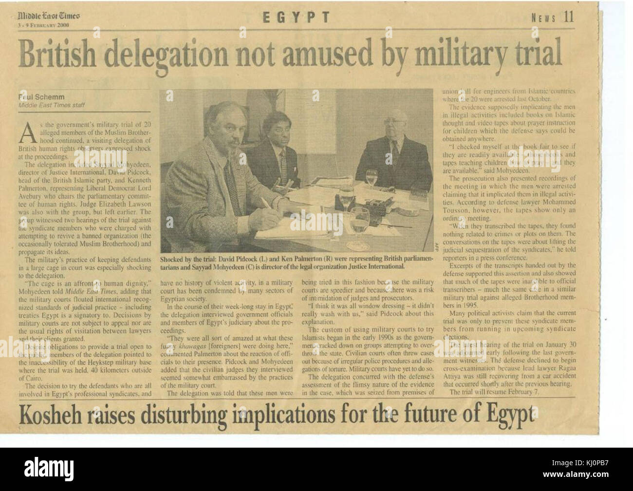 Justice International on egyptian case Stock Photo Alamy