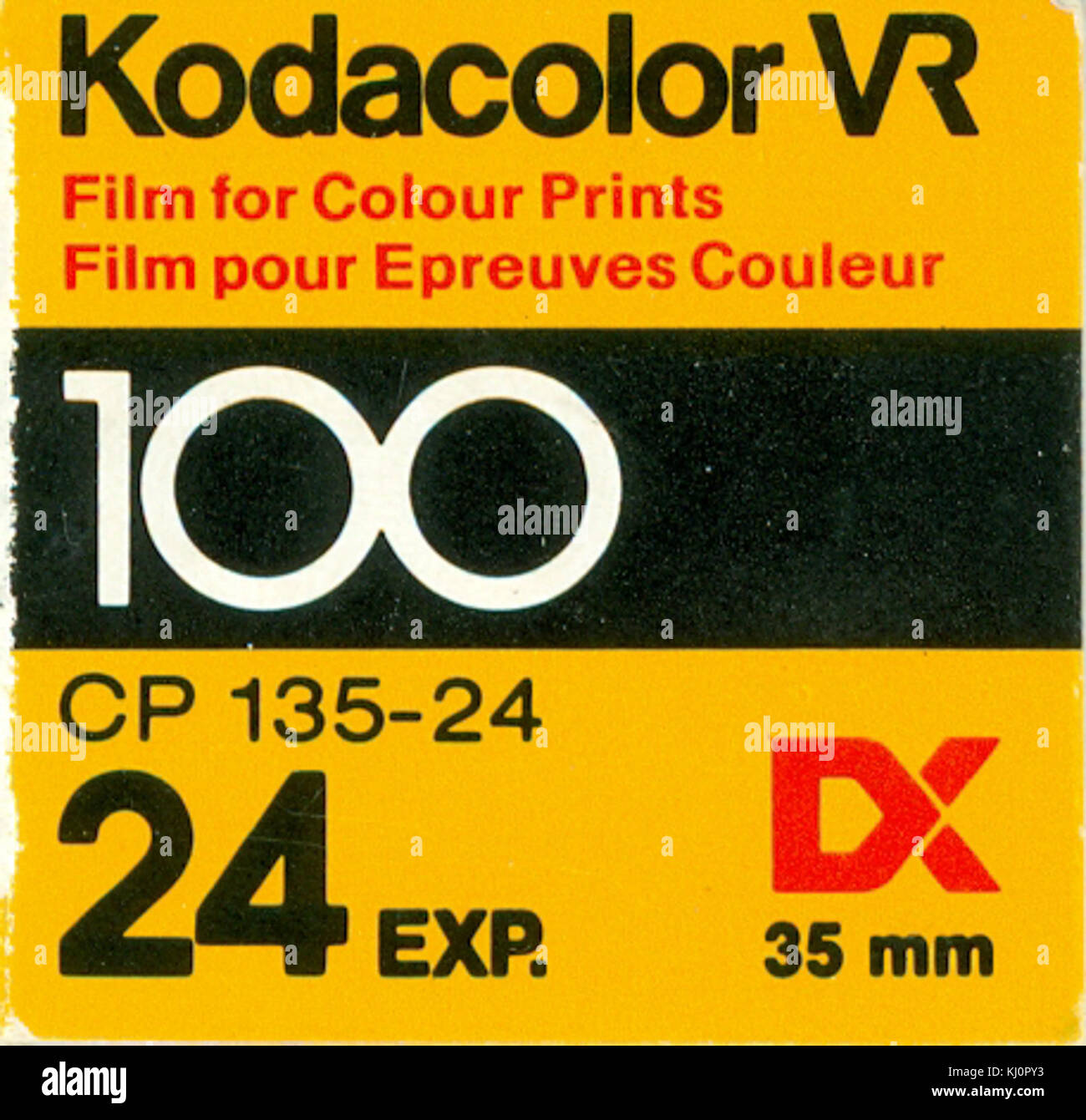 Kodacolor VR 100 carton box Stock Photo