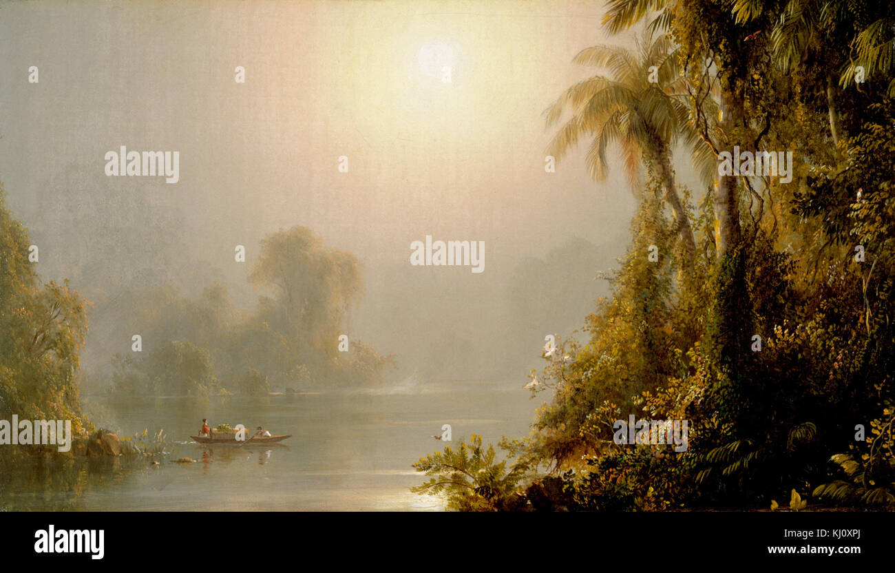 Frederick Edwin Church - Morning in the Tropics - Walters 37147 Stock Photo