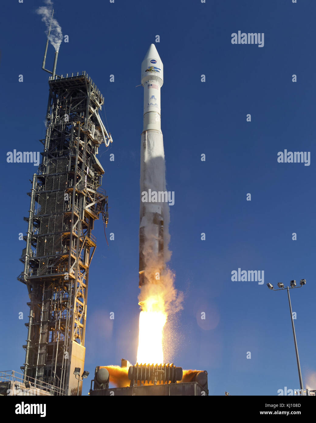 Landsat 8 launch Stock Photo