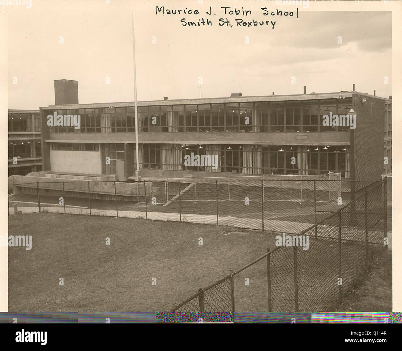 Maurice J. Tobin School - 403002169 - City of Boston Archives Stock Photo