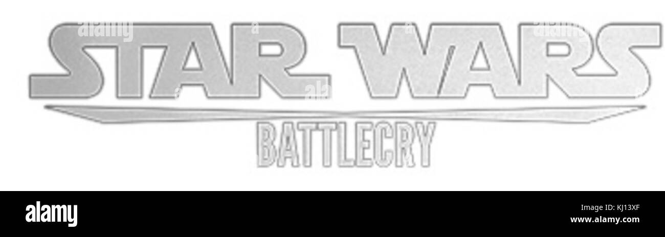 Star wars battlecry logo Stock Photo