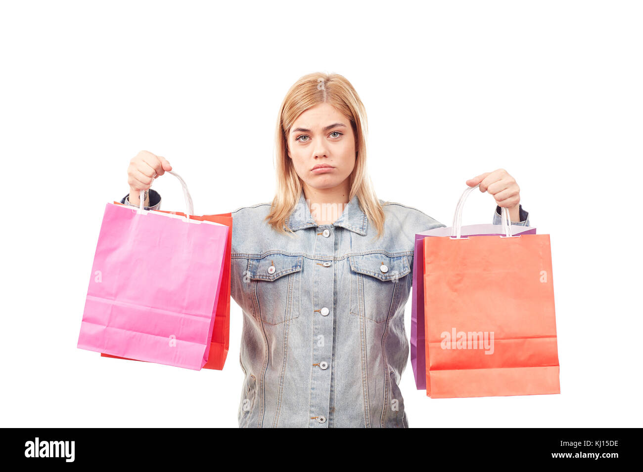 Woman with shopping bags Stock Photo Alamy