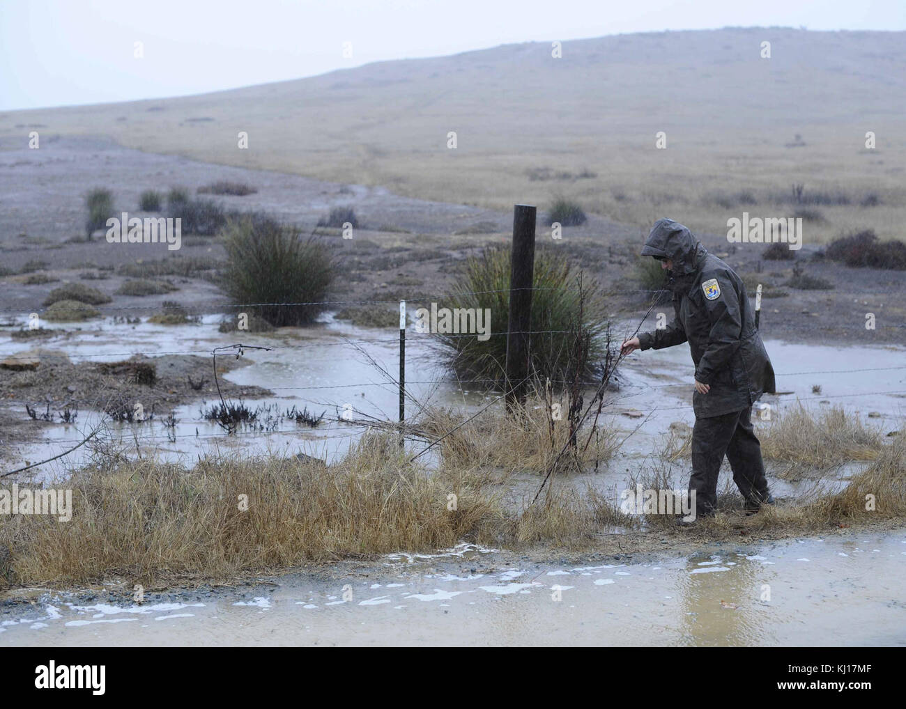 Measuring surface runoff Stock Photo Alamy