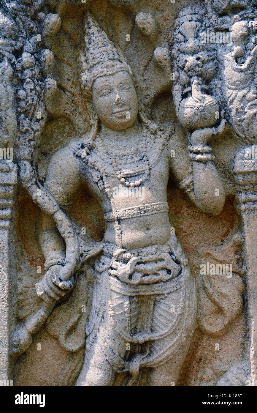 Anuradhapura ruin, historical capital city of the Sinhalese Buddhist state on Sri Lances Stock Photo