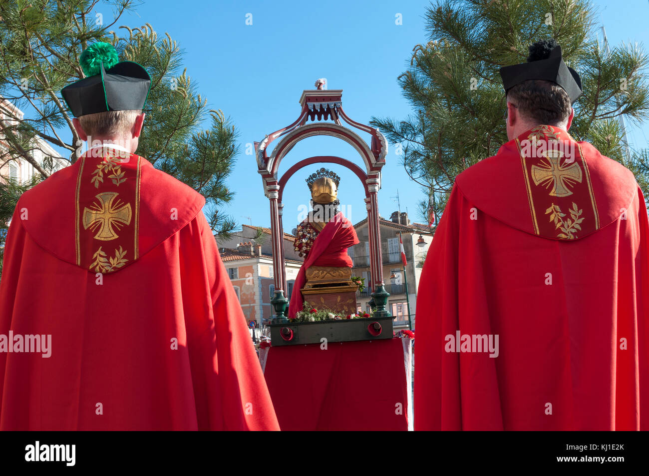 Europe, France, Var, 83, St Tropez, the bravado. Presentation of the patron saint. Stock Photo