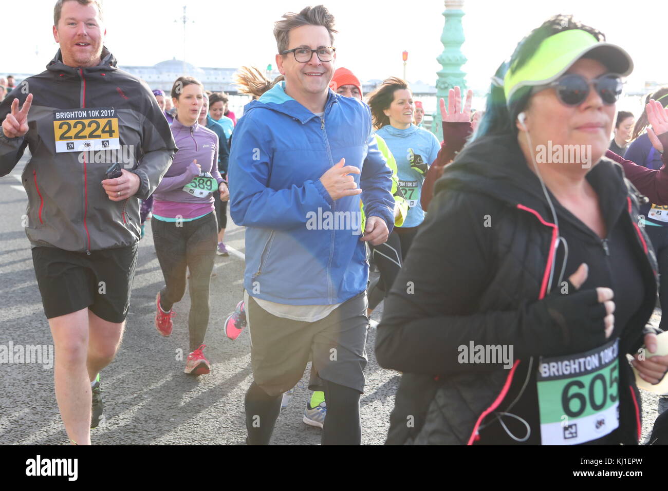November 2017, Brighton,UK. Stephen b from Gogglebox runs the 2017