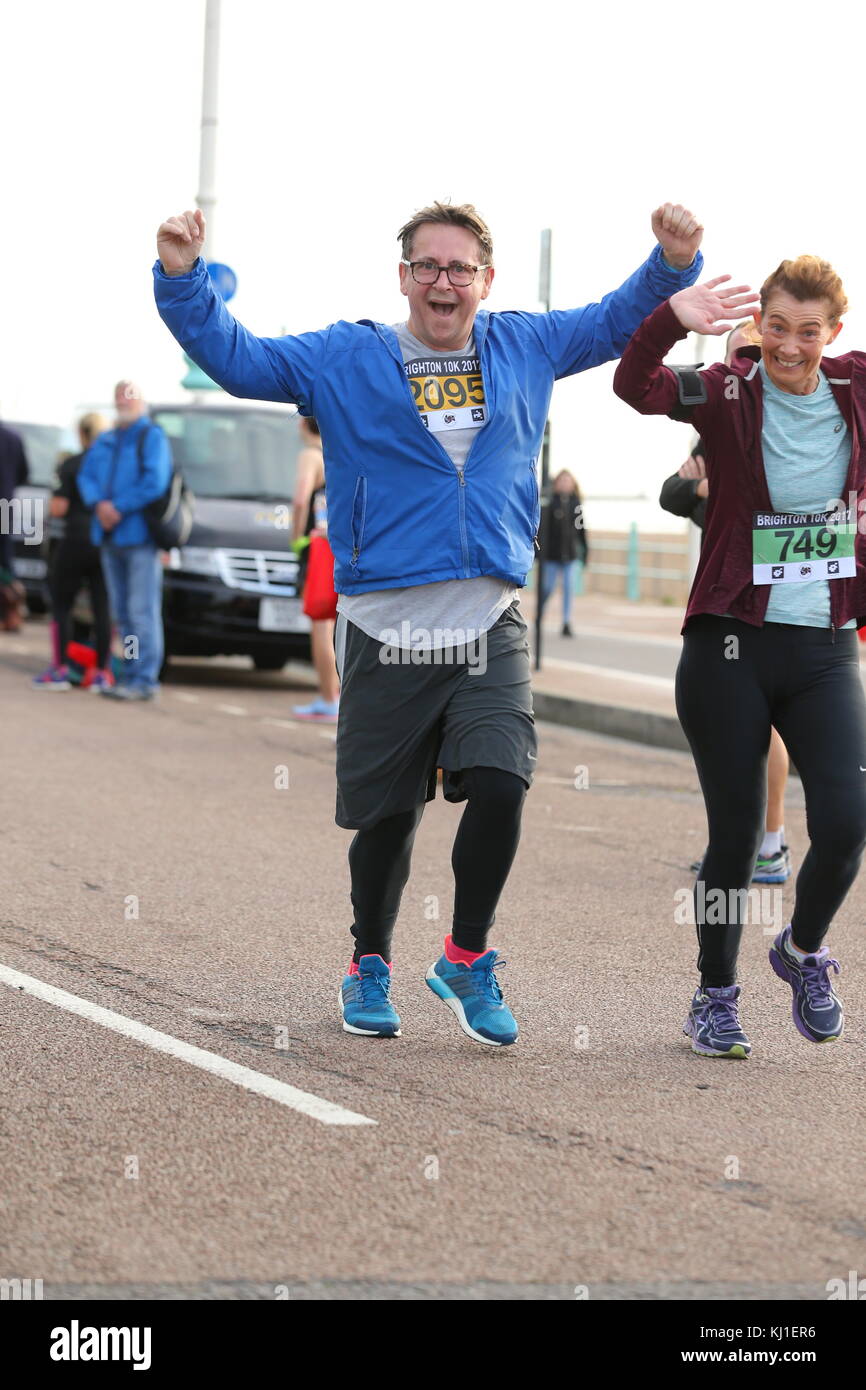 November 2017, Brighton,UK. Stephen b from Gogglebox runs the 2017