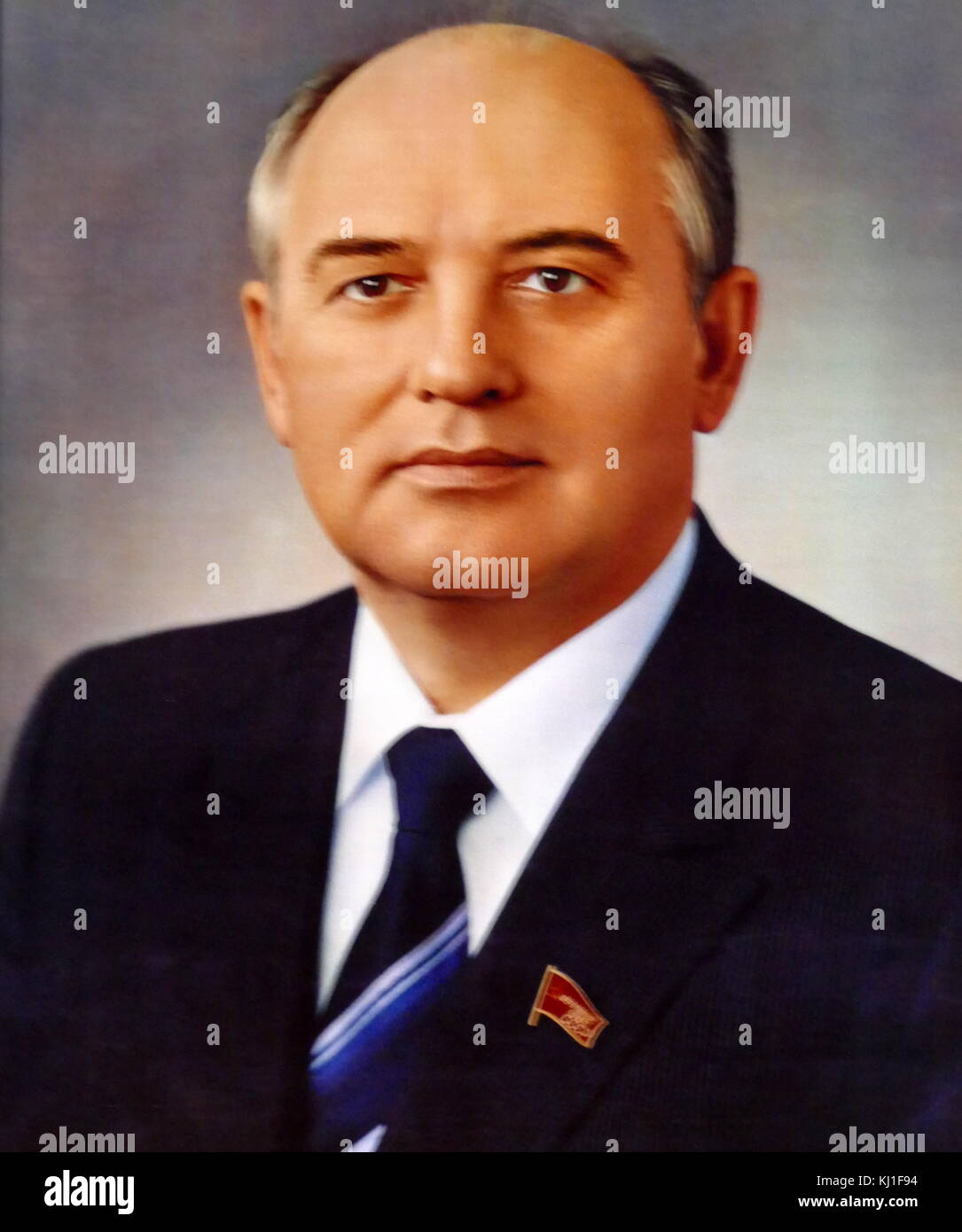 Mikhail Gorbachev (born 2 March 1931) Soviet statesman. He was the final leader of the Soviet Union, having been General Secretary of the Communist Party of the Soviet Union from 1985 until 1991, head of state from 1988 until its dissolution in 1991. President of the Soviet Union from 1990 to 1991). Stock Photo