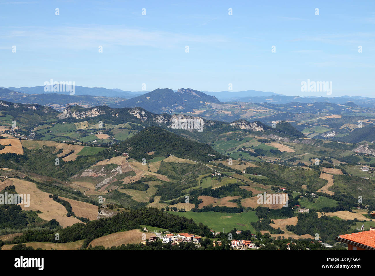 Apennine mountains San Marino landscape Stock Photo Alamy