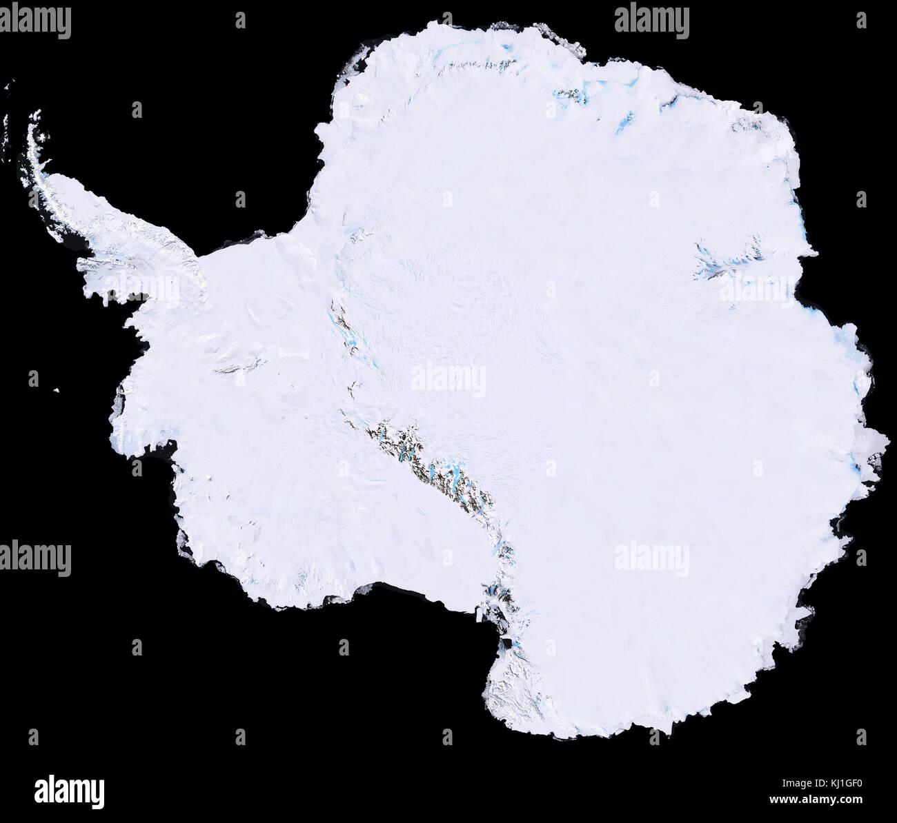 Continental ice sheet. Antarctica in 2000, showing the Antarctic ice sheet Stock Photo Alamy