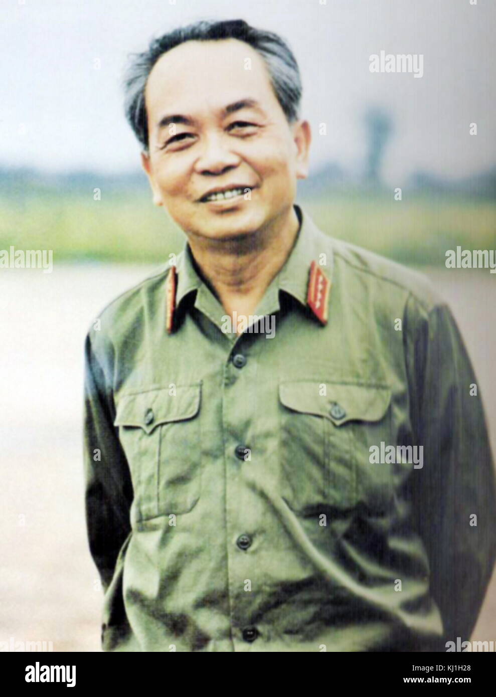 Võ Nguyên Giáp (1911 – 2013) commander of the Vietnam People's Army Stock Photo