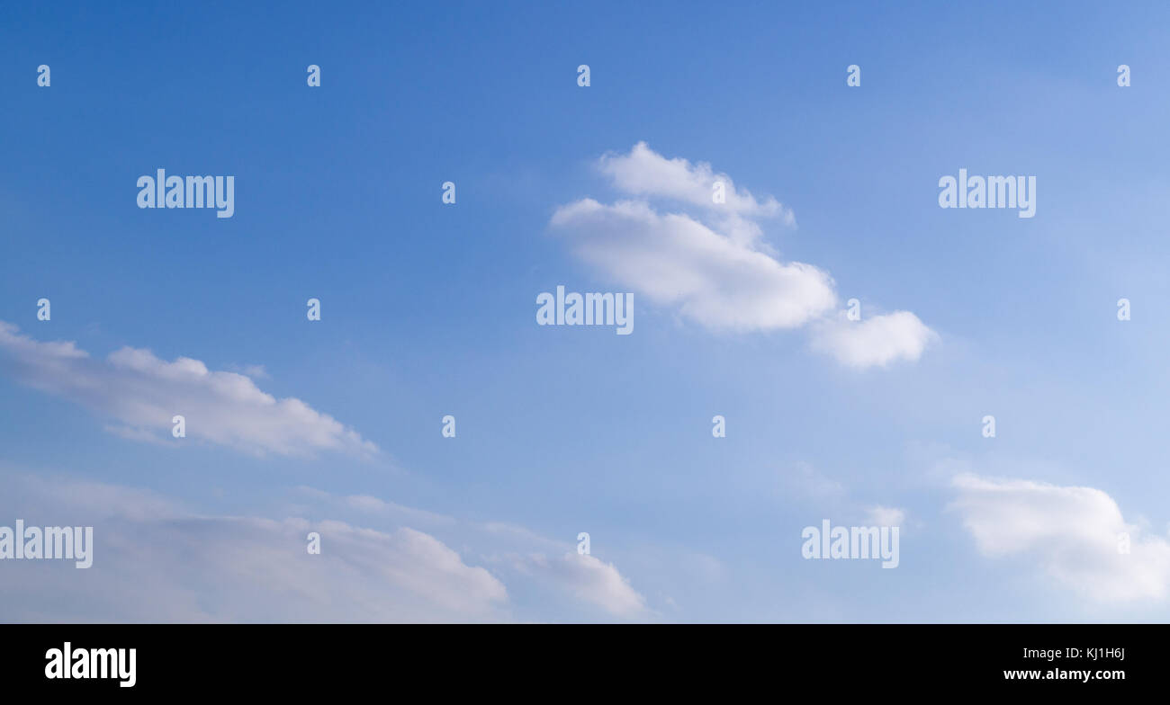 bright blue sky with clouds and sun. cumulus, background, weather Stock ...