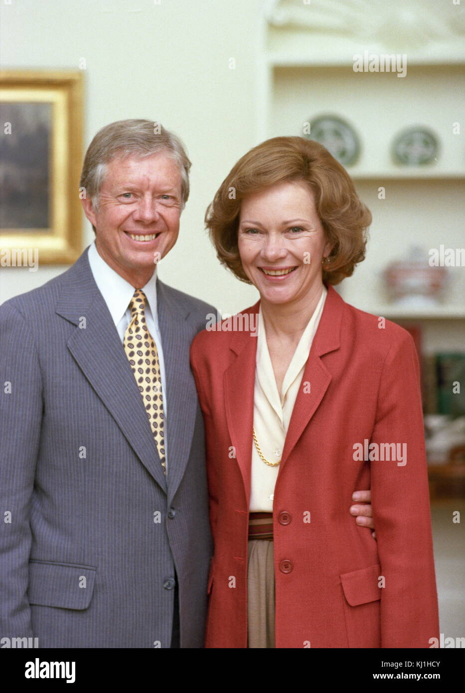 US president Jimmy Carter with his wife Rosalynn Carter (born 1927). Jimmy' Carter Jr. (born October 1, 1924) Stock Photo