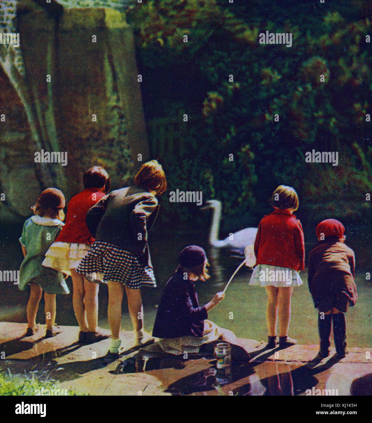 Example of early colour photography from the 1930s. Dated 20th Century Stock Photo