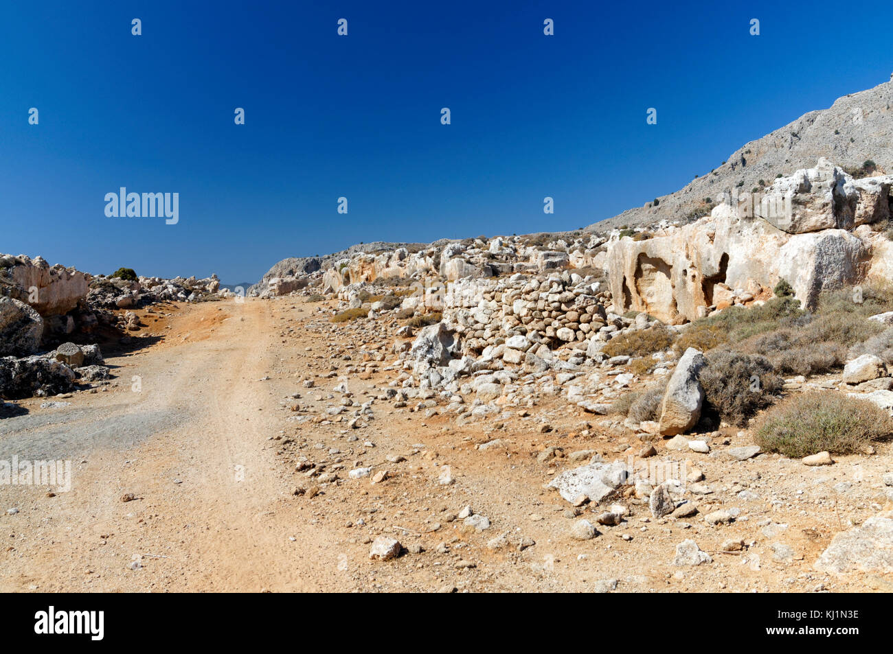 Ancient Stone Quarry Near Stegna Archangelos Rhodes Dodecanese