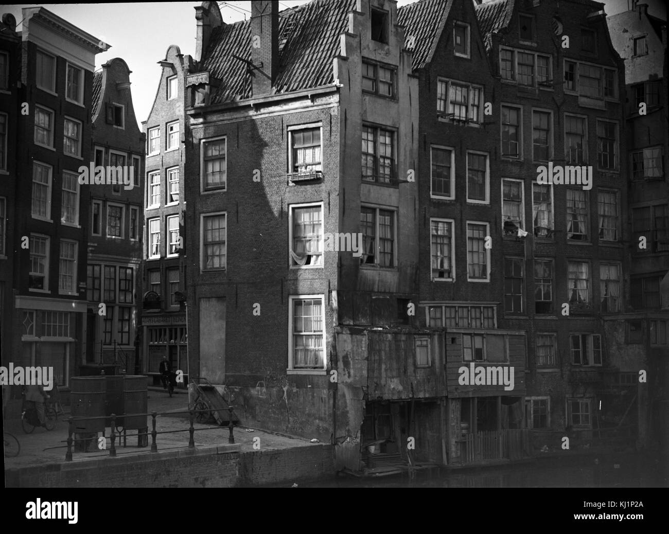 Street scene in Amsterdam, Holland 1938 Stock Photo