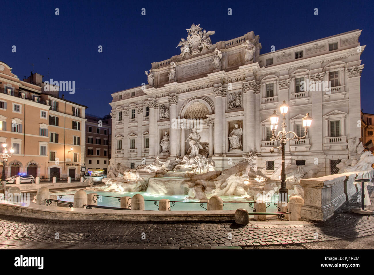 Tevi Fountain Rome - Fontana di Trevi, Rome Stock Photo
