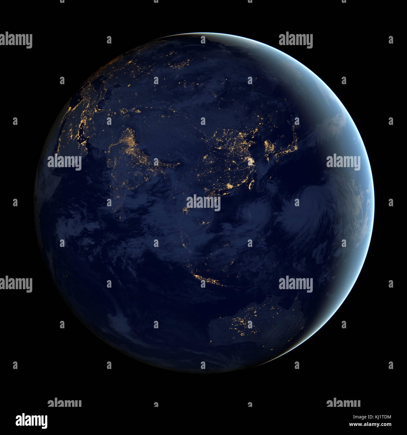 Earth night satellite hi-res stock photography and images - Alamy