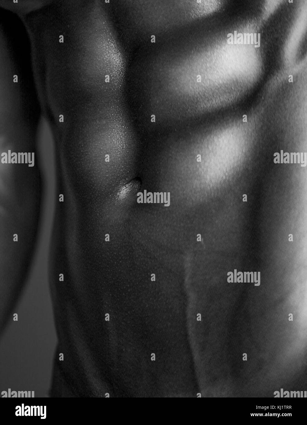 Human Body Abs in Black and White Stock Photo - Alamy