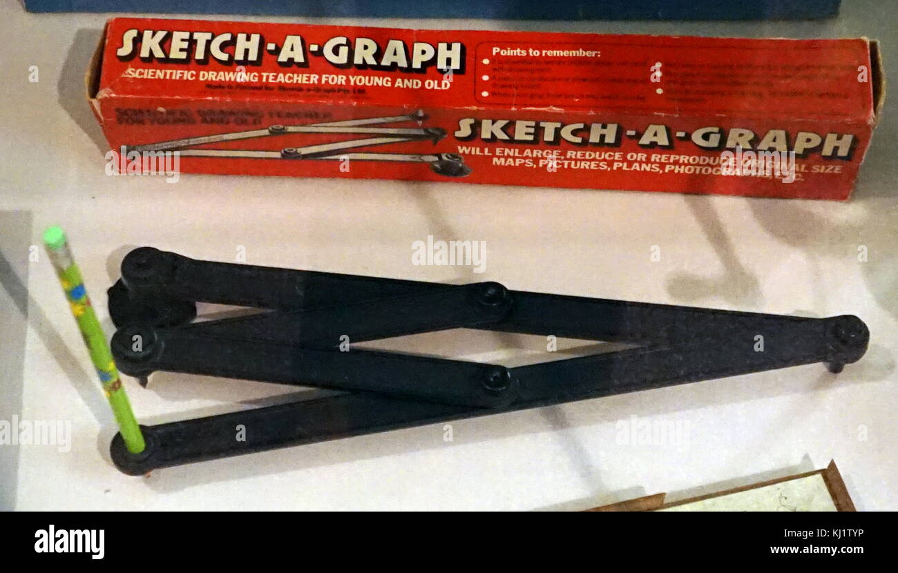 Sketch-a-Graph scientific drawing teacher for the young and old. Dated 20th Century Stock Photo