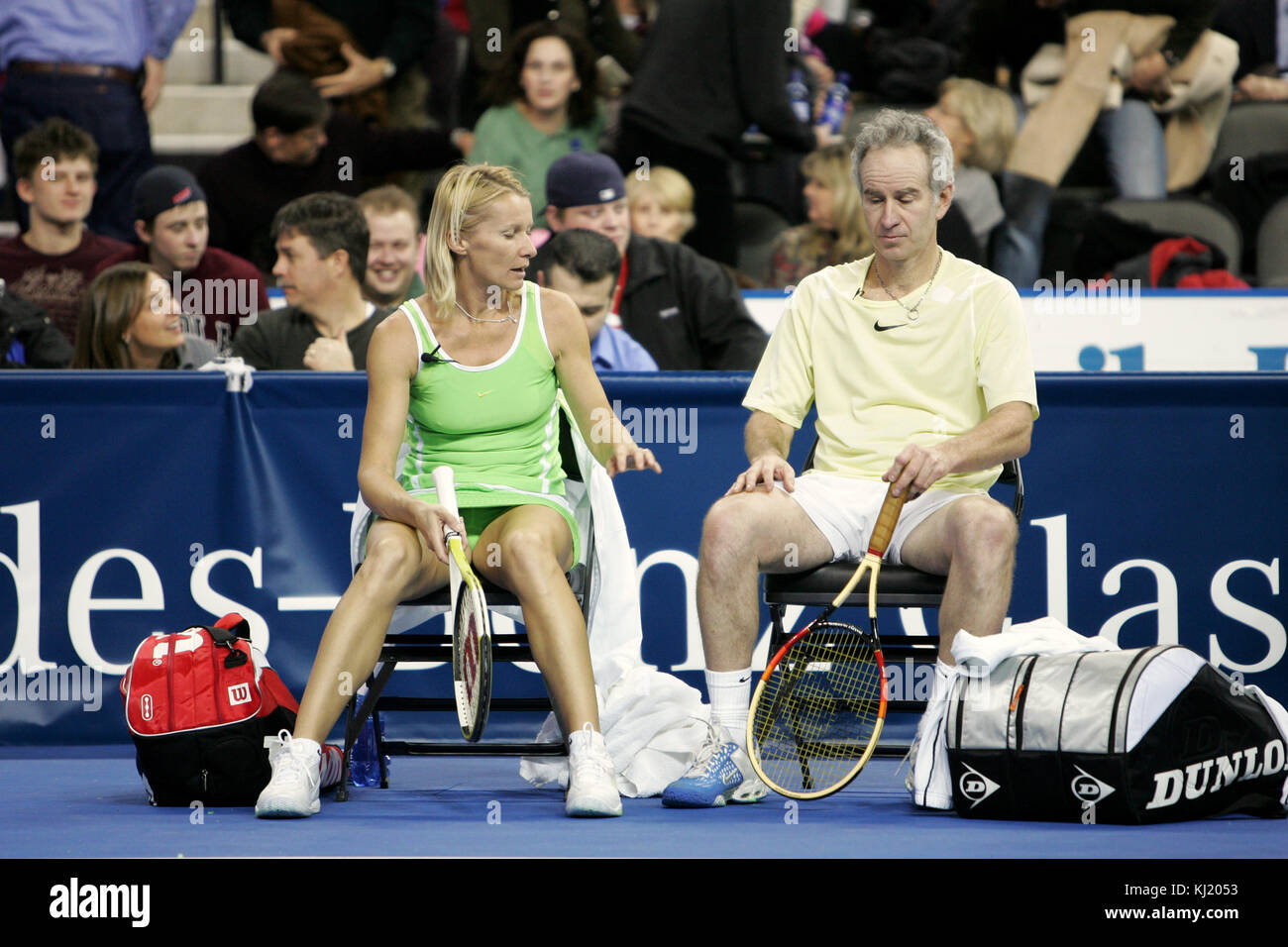 ***JANA NOVOTNA HAS PASSED AWAY*** Jana Novotna competes in an exhibition tennis match in the MERCEDES-BENZ CLASSIC at the Sears Centre in Hoffman Estates, IL. on February 12, 2007. Photo Credit: ©Rob Grabowski / MediaPunch Stock Photo