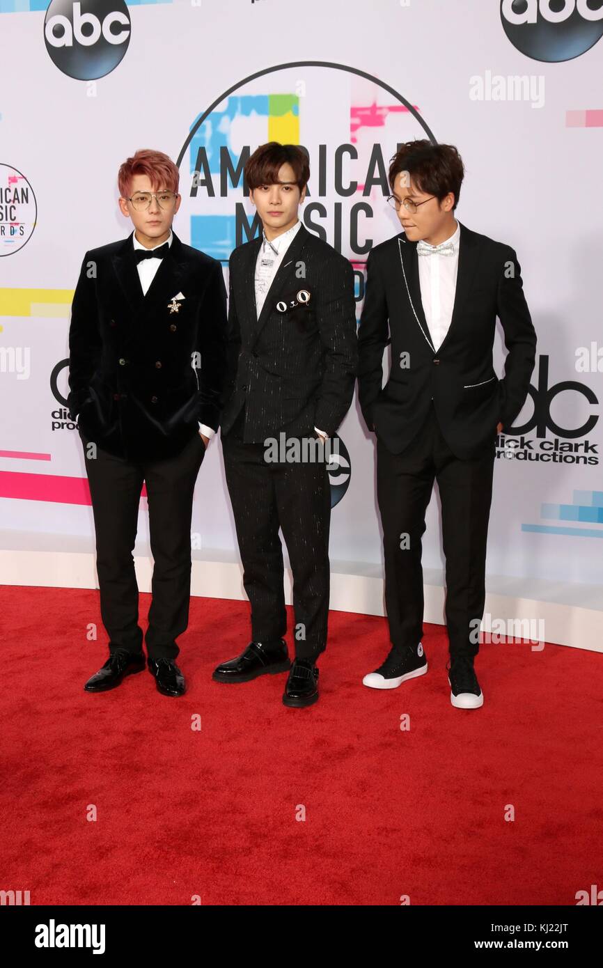 Los Angeles, CA, USA. 19th Nov, 2017. GOT 7 at arrivals for 2017 American Music Awards (AMAs) - Arrivals 3, Microsoft Theater, Los Angeles, CA November 19, 2017. Credit: Priscilla Grant/Everett Collection/Alamy Live News Stock Photo