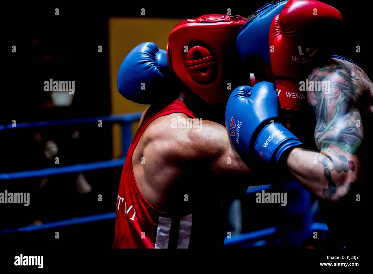 White collar boxing hi-res stock photography and images - Alamy