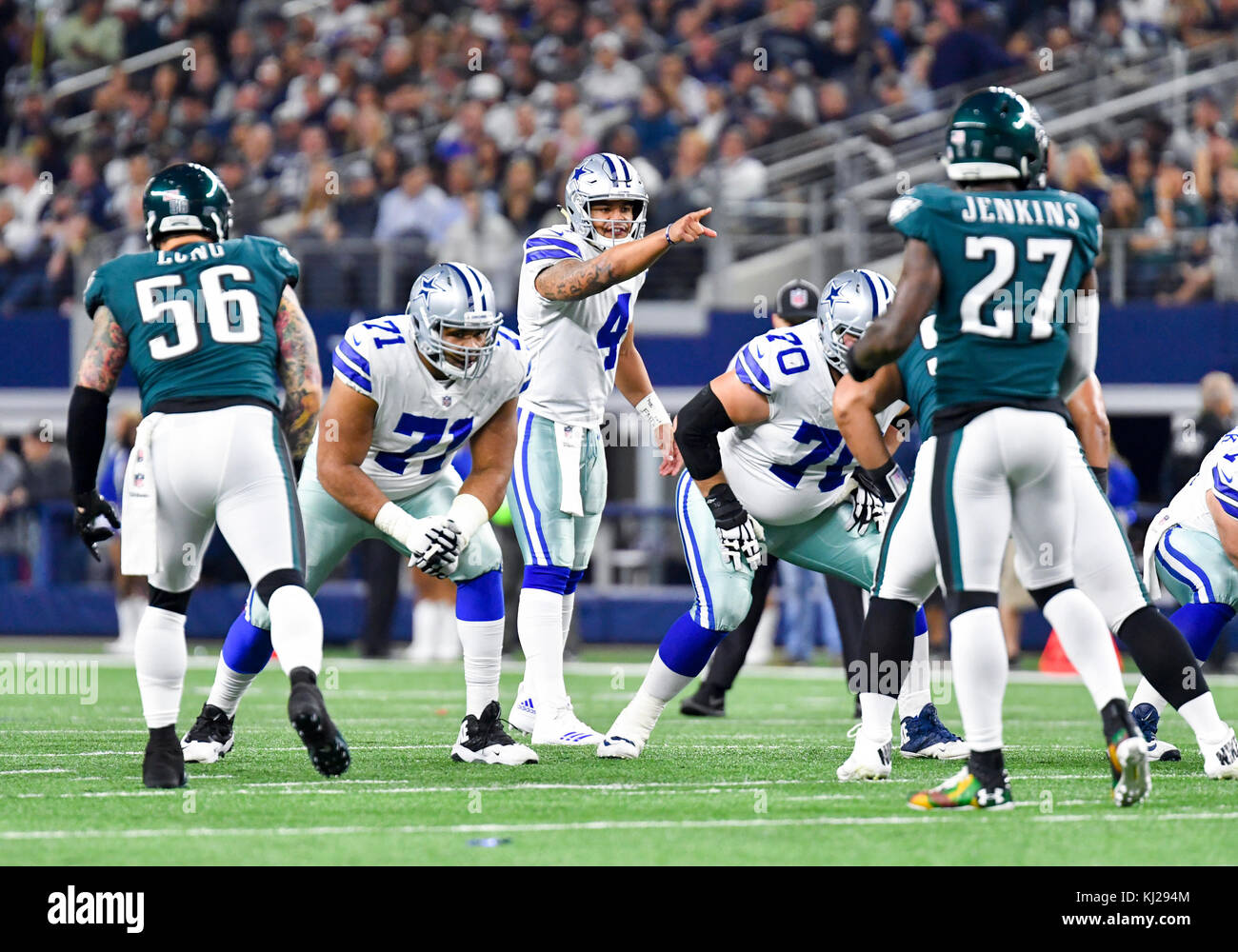 November 19, 2017 Dallas Cowboys quarterback Dak Prescott 4 during an
