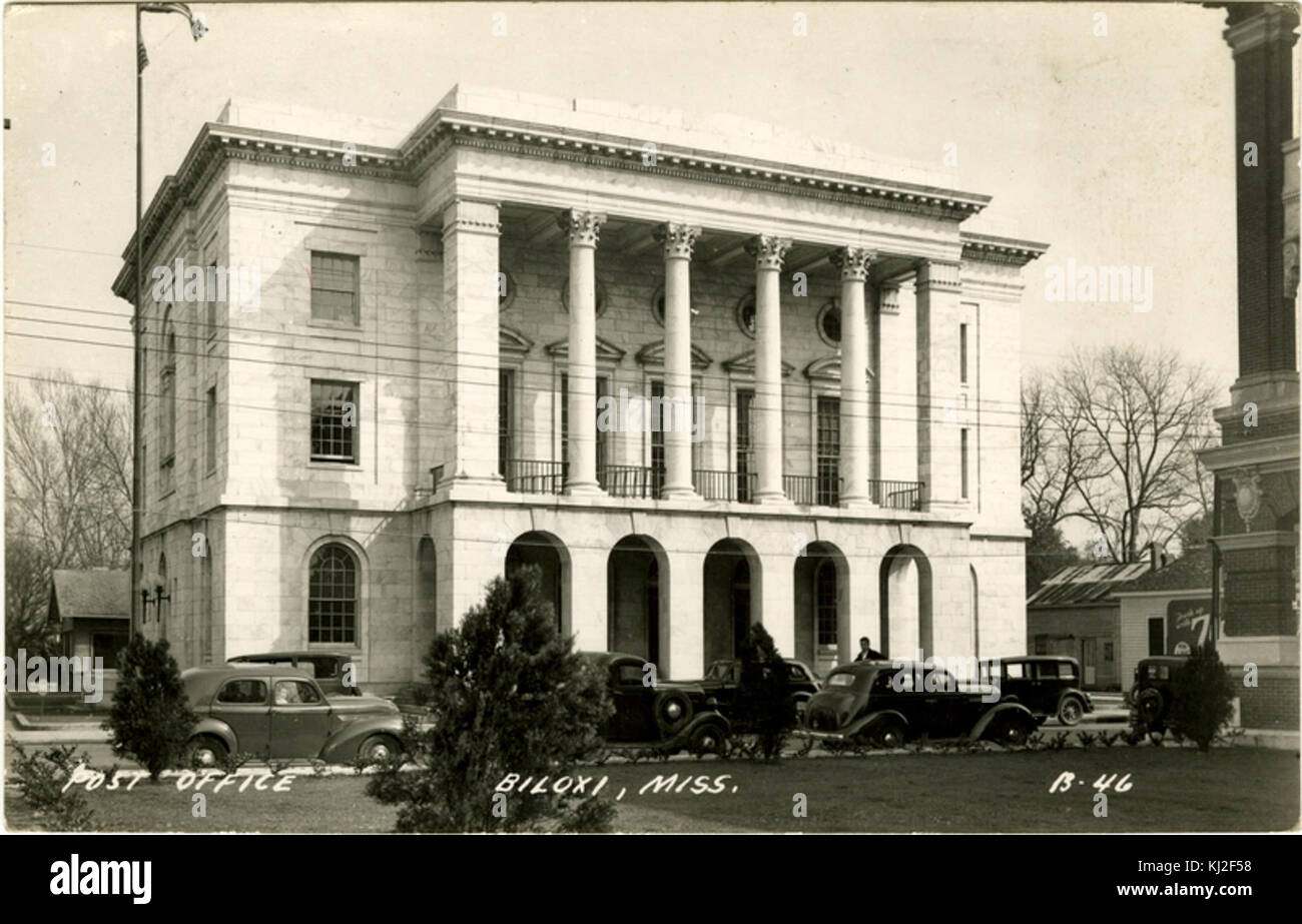 Biloxi Post Office Stock Photo Alamy