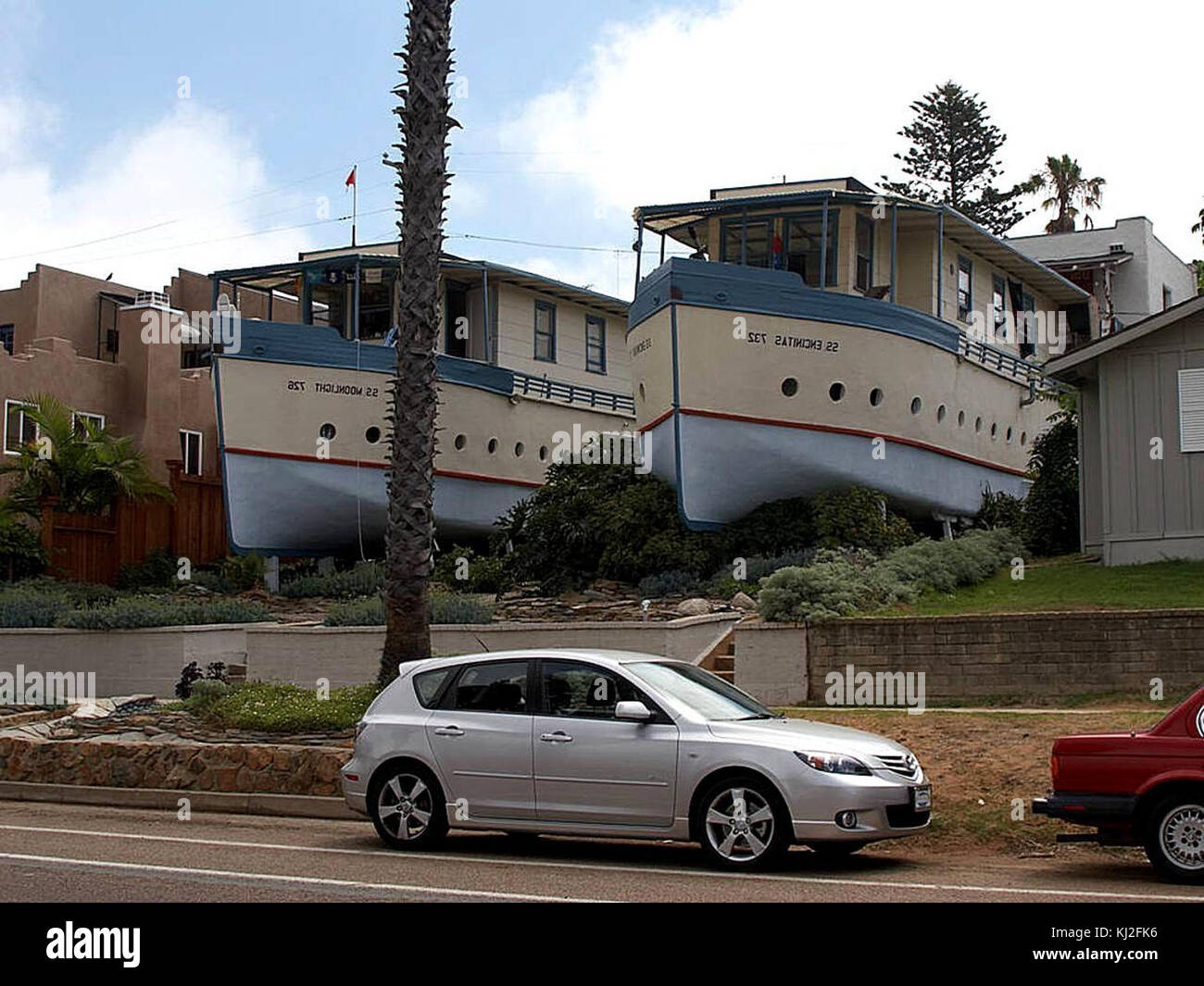 Encinitas boat houses Stock Photo Alamy
