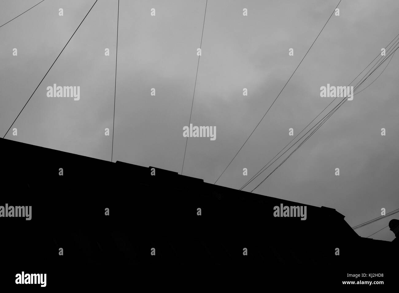 Outdoor Electrical Wire Stock Photo Alamy