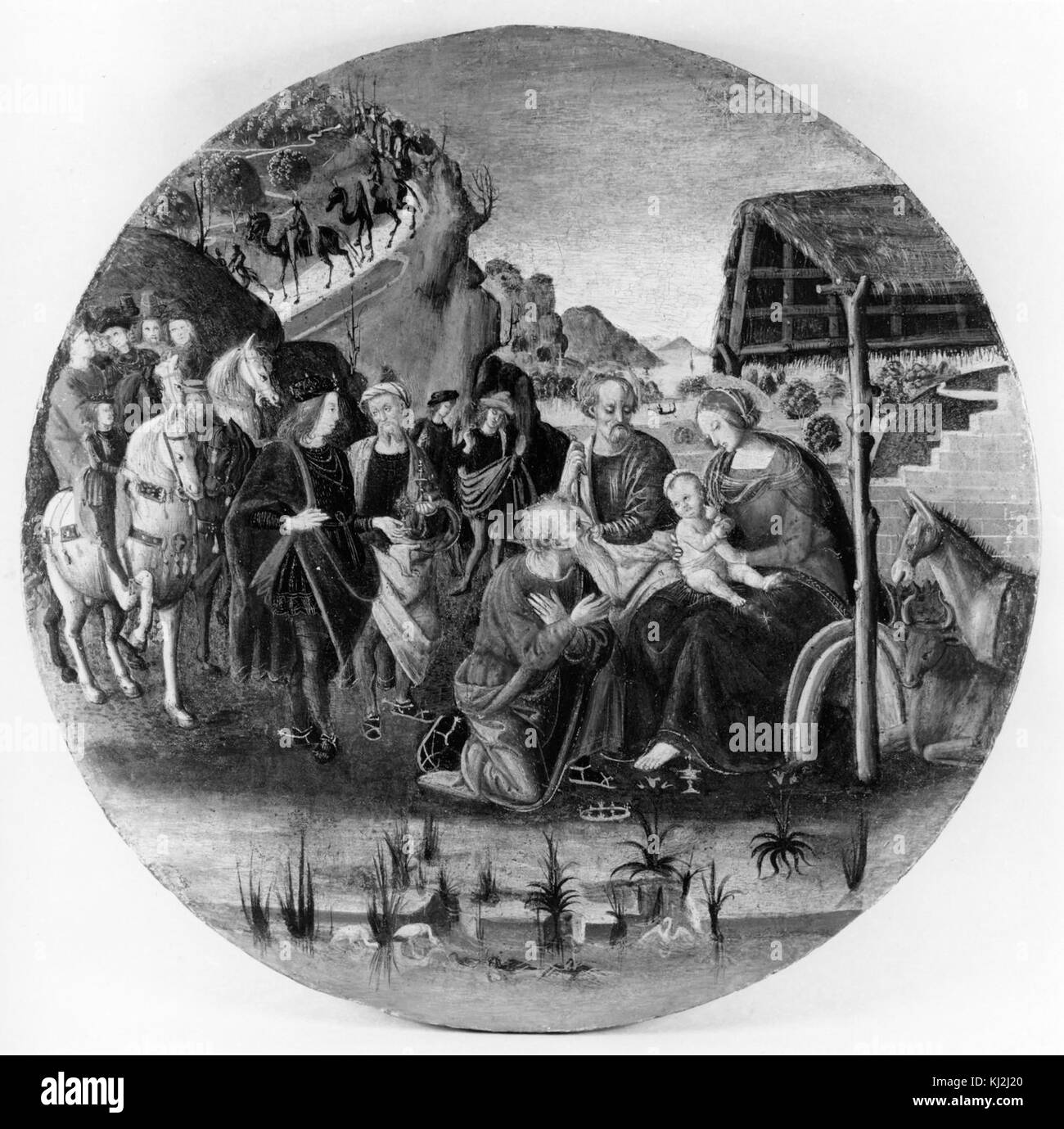 Giovanni di Paolo - The Adoration of the Magi - Walters 37440 Stock ...