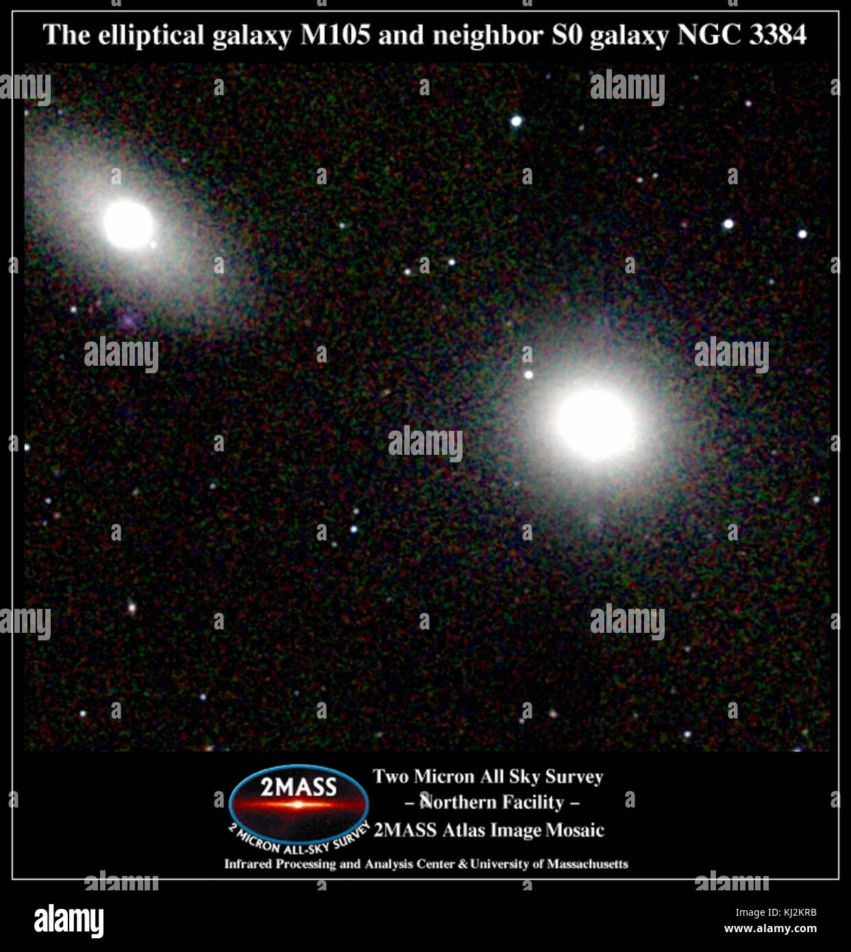 Messier 105 2MASS Stock Photo