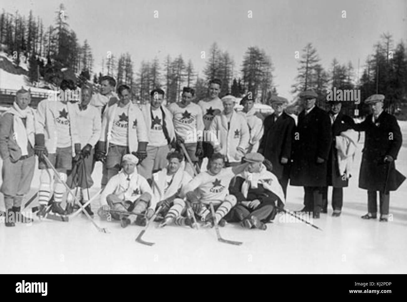 1928 Canada Olympic Hockey Team Stock Photo Alamy