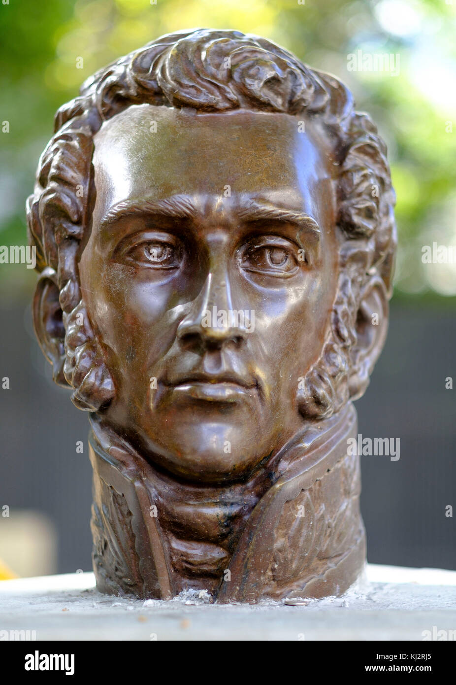 Venezuela, Santiago de Len de Caracas: statue of Antonio Jose de Sucre y Alcala, Grand Marshal of Ayacucho, a Venezuelan independence leader who serv Stock Photo