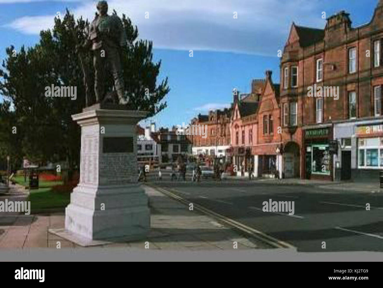 Burns statue square Stock Photo Alamy