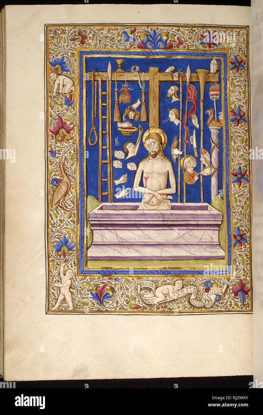 Cristoforo Majorana Leaf from Psalter Walters W330170V Open