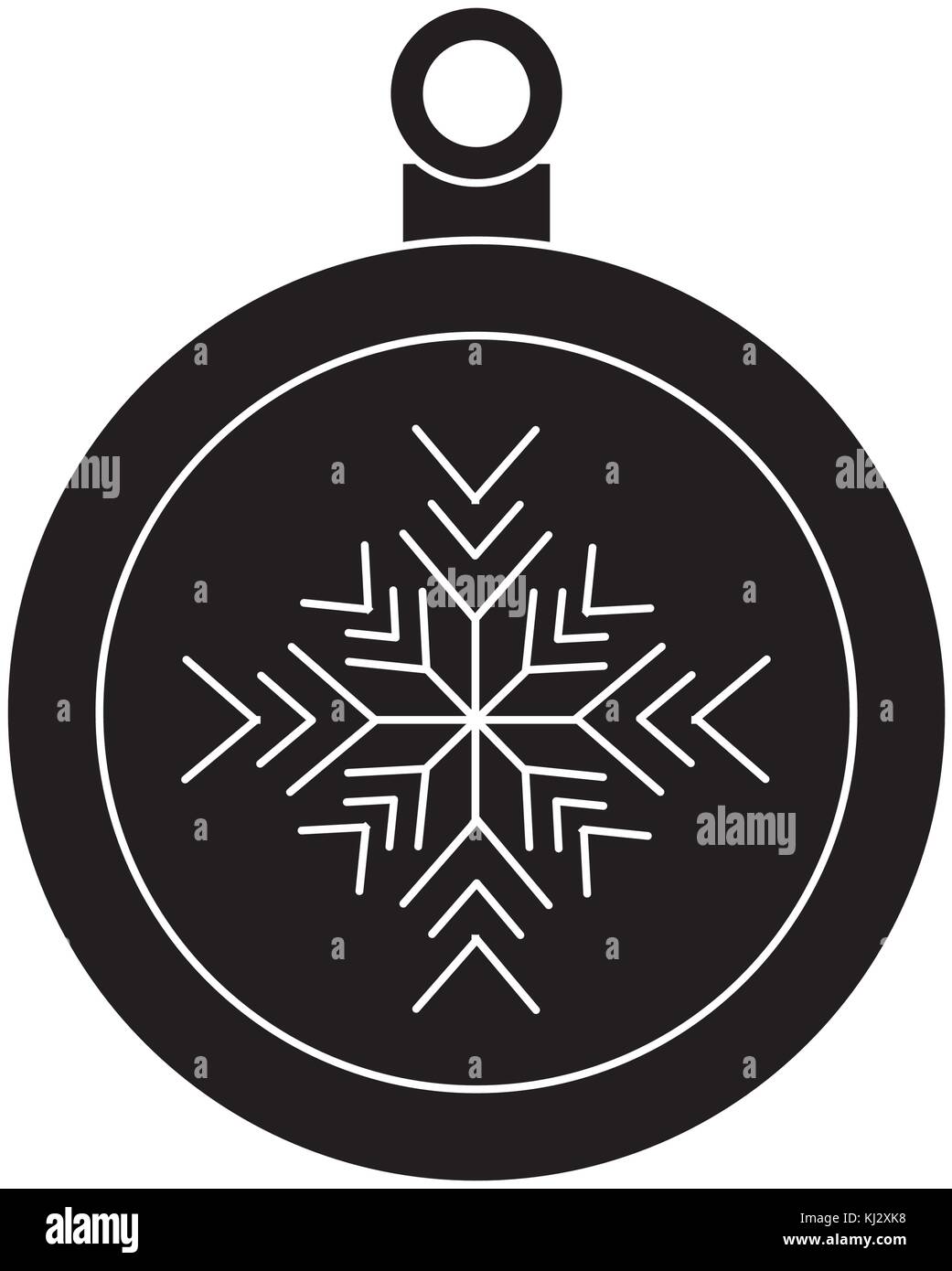 decorative christmas ball ornament icon Stock Vector Image & Art - Alamy