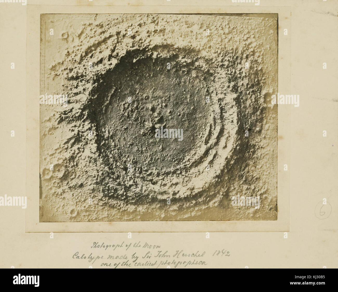 Lunar Copernicus crater Herschel 1842 Stock Photo Alamy