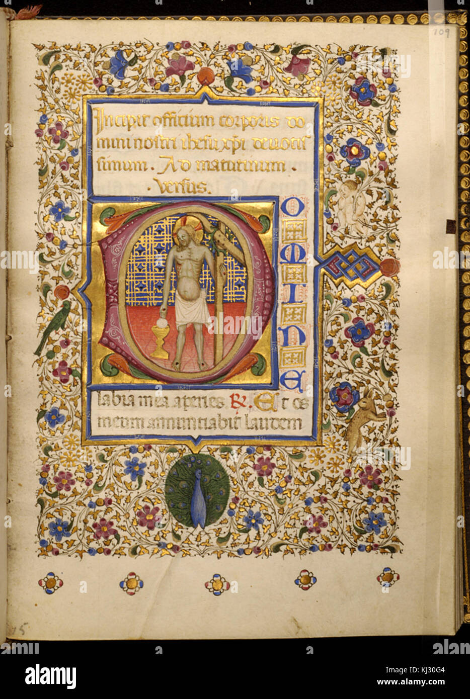 Master of Isabella di Chiaromonte - Leaf from Book of Hours - Walters  W328173V Stock Photo - Alamy