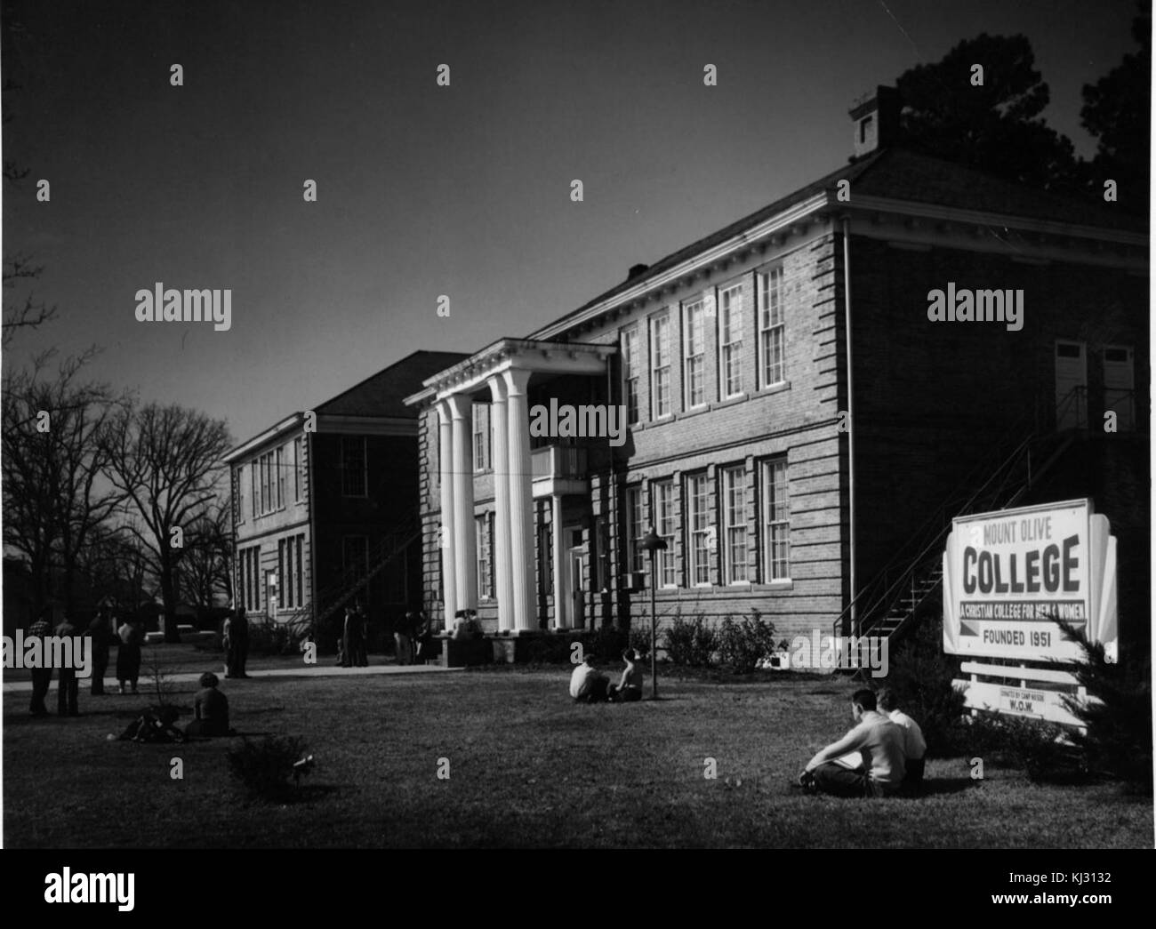 Mount olive college mtolivefirstbldg Stock Photo Alamy