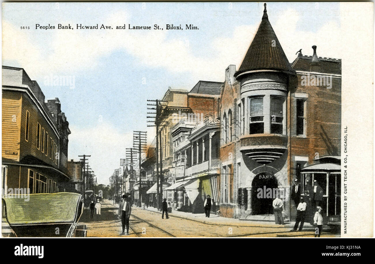 Peoples Bank Biloxi Stock Photo Alamy