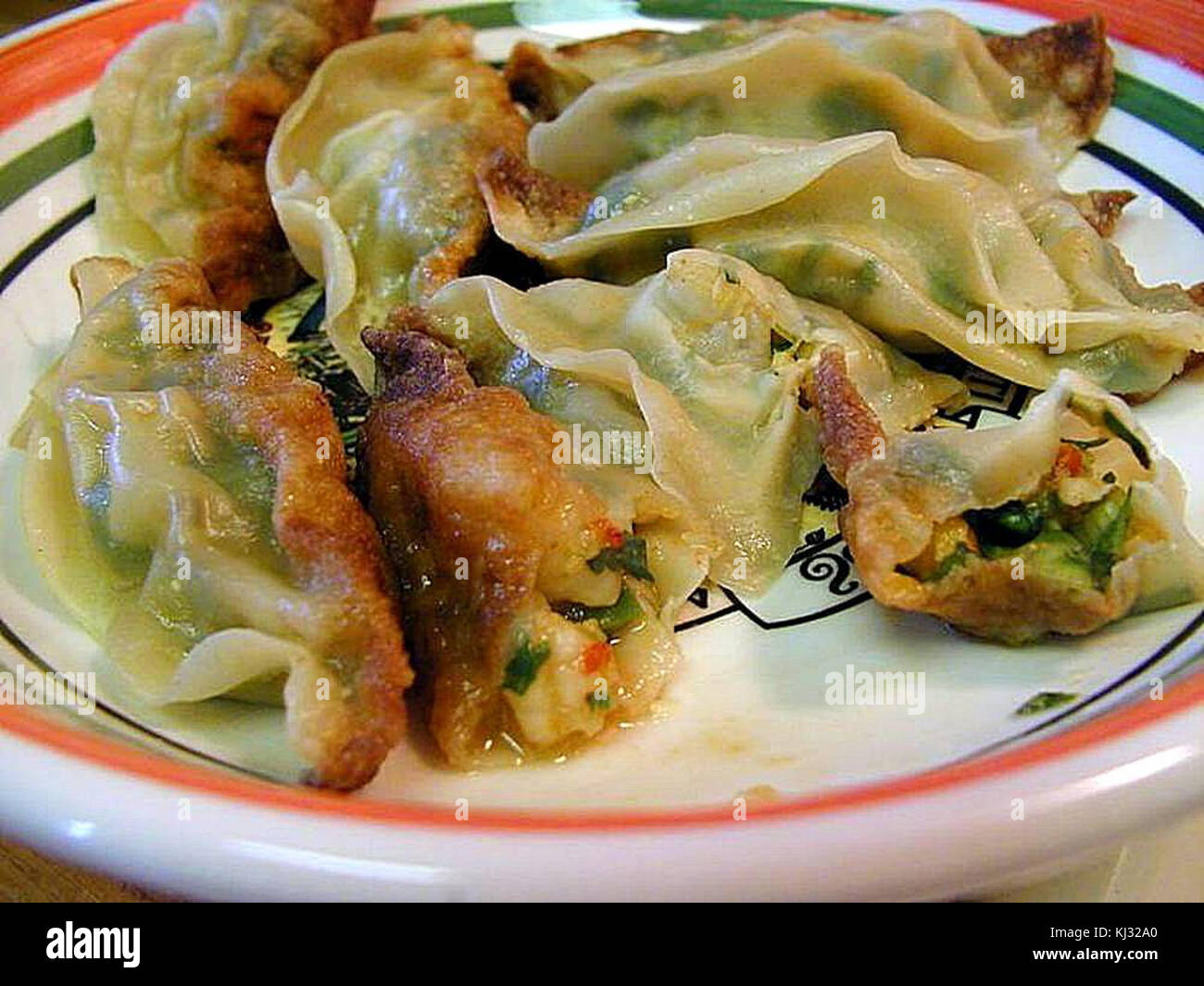 Pot stickers food Stock Photo Alamy