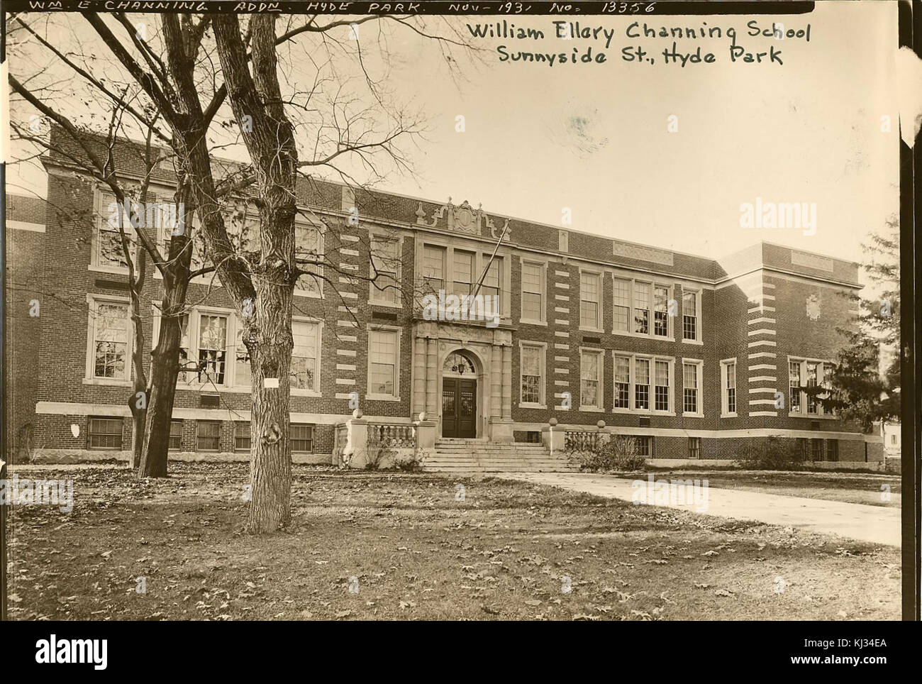 William Ellery Channing School - 0403002027c - City of Boston Archives Stock Photo