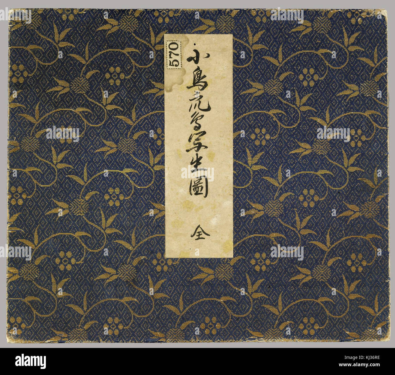 Japanese - Album Depicting Small Birds - Walters 35172 Stock Photo