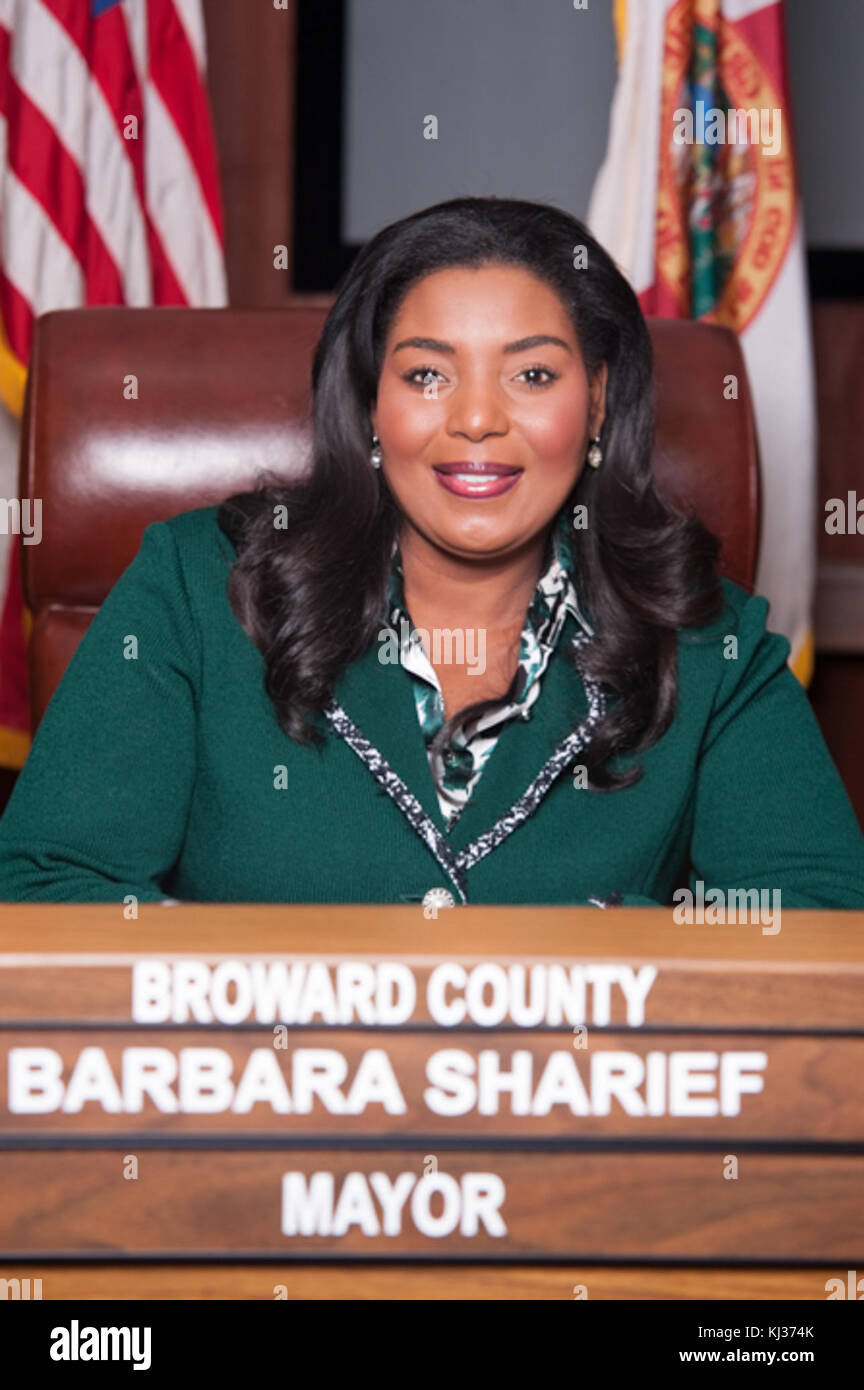 Florida politician Barbara Muhammad Sharief Stock Photo