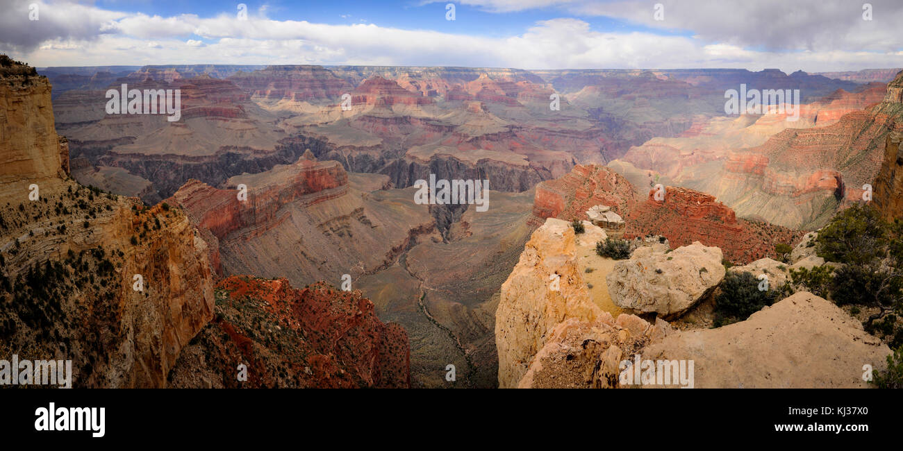 Panoramic View of Grand Canyon Stock Photo - Alamy