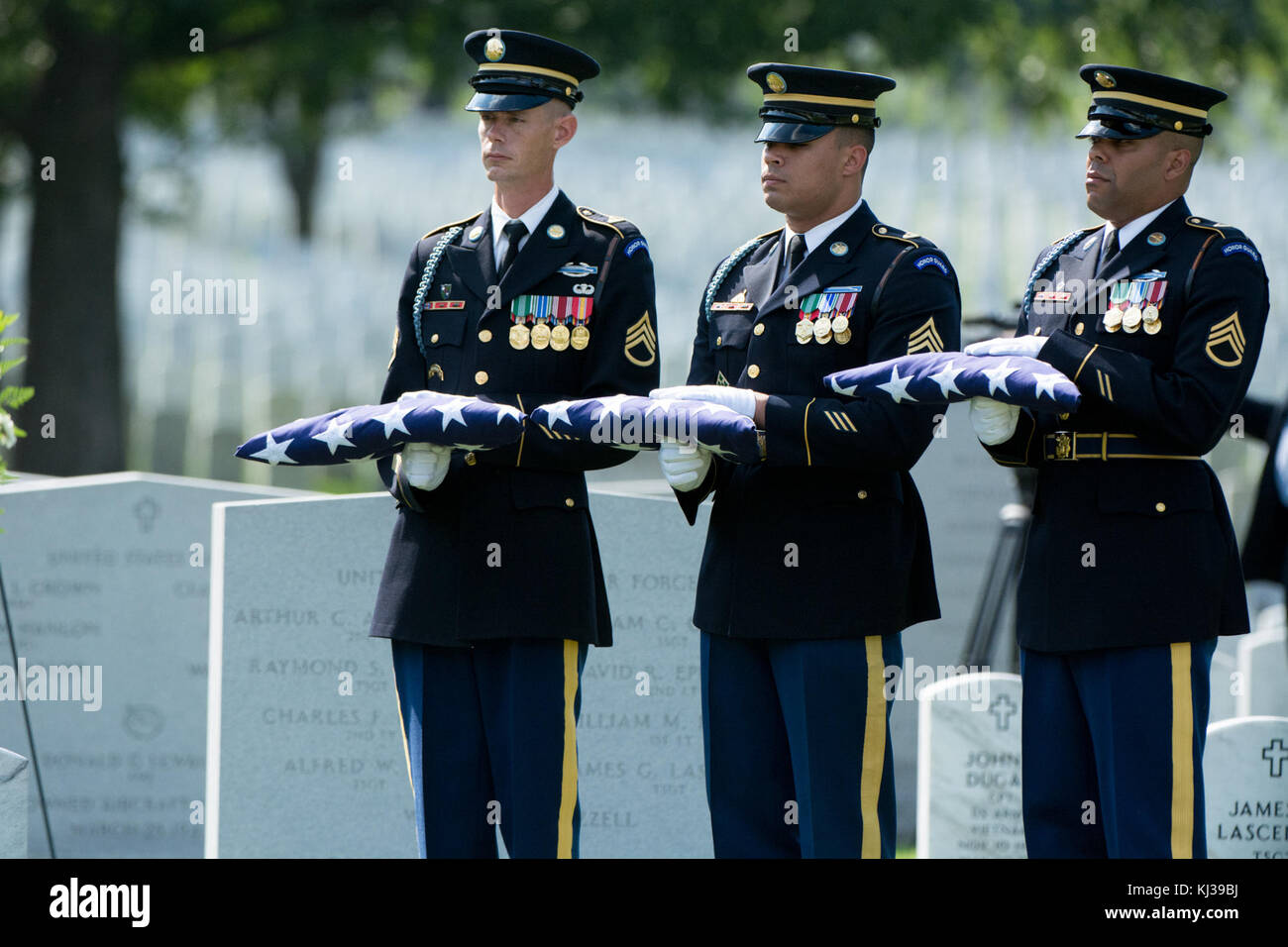 Service for Army Maj. Gen. Harold J. Greene in Arlington National Cemetery (17616916996) Stock Photo
