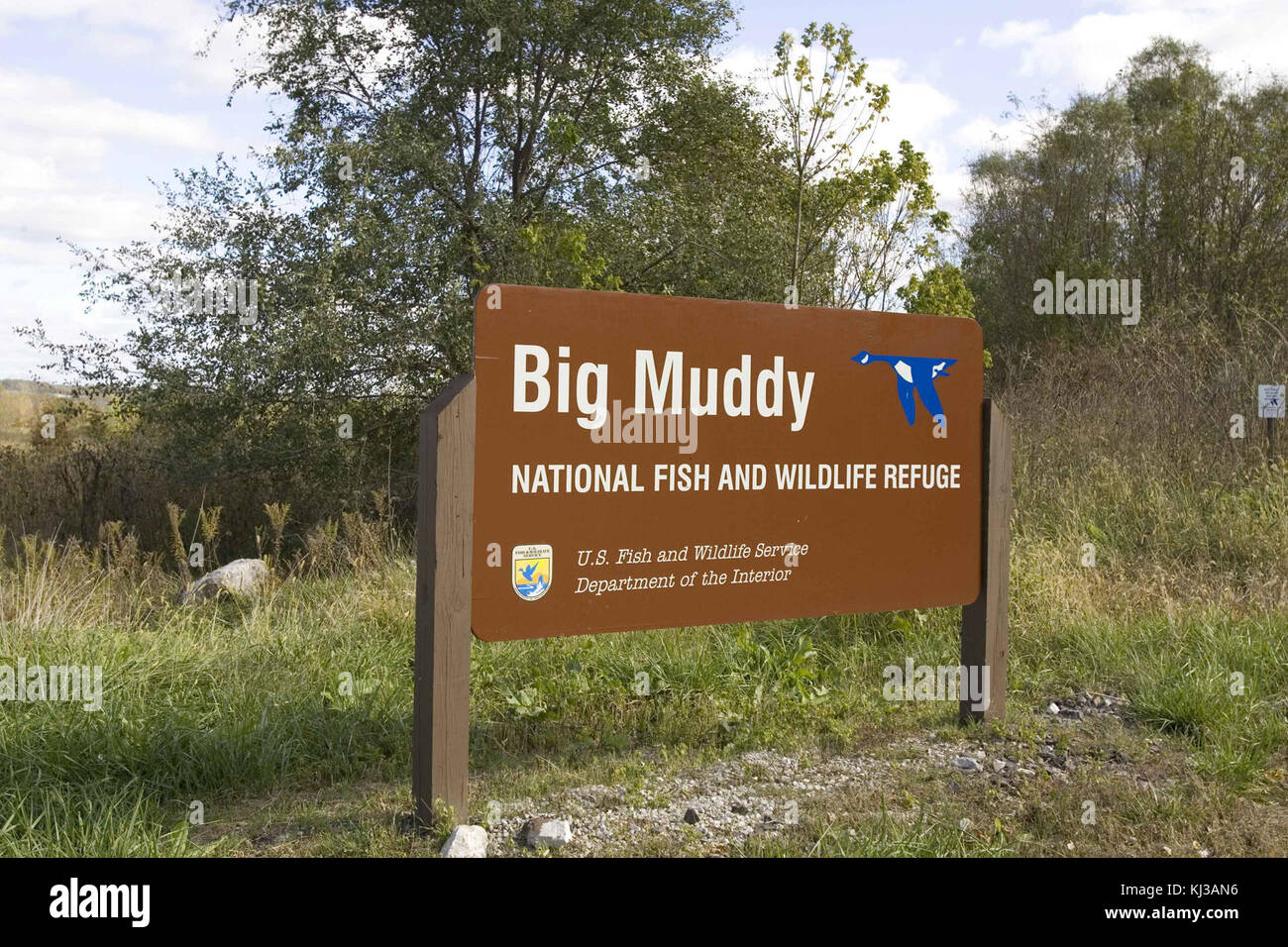 Big muddy national wildlife refuge sign Stock Photo - Alamy